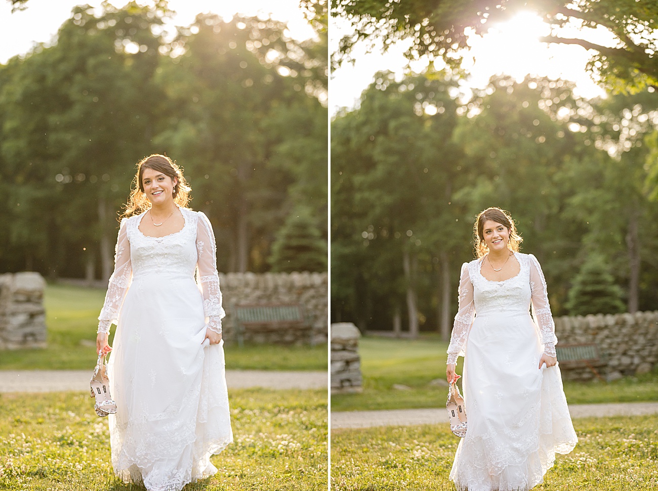 Bride portraits at Parmelee Farm Wedding in Killingworth CT by Jamerlyn Brown Photography