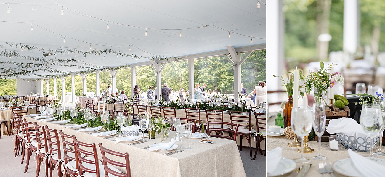Reception details at Parmelee Farm Wedding in Killingworth CT by Jamerlyn Brown Photography