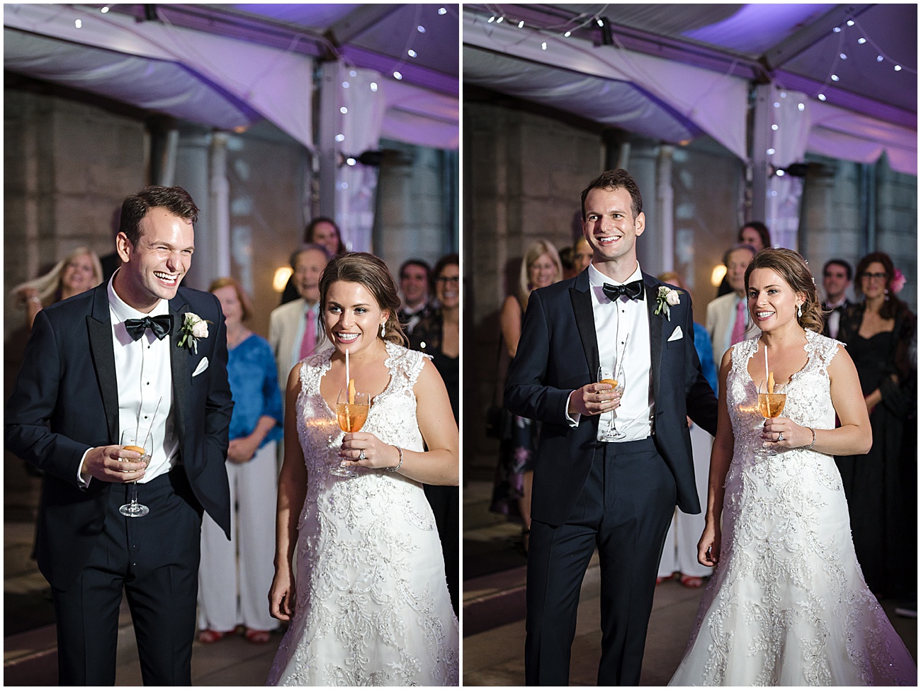 Bride and Groom Laughing at Eolia Mansion Wedding in Waterford, CT by Jamerlyn Brown Photography