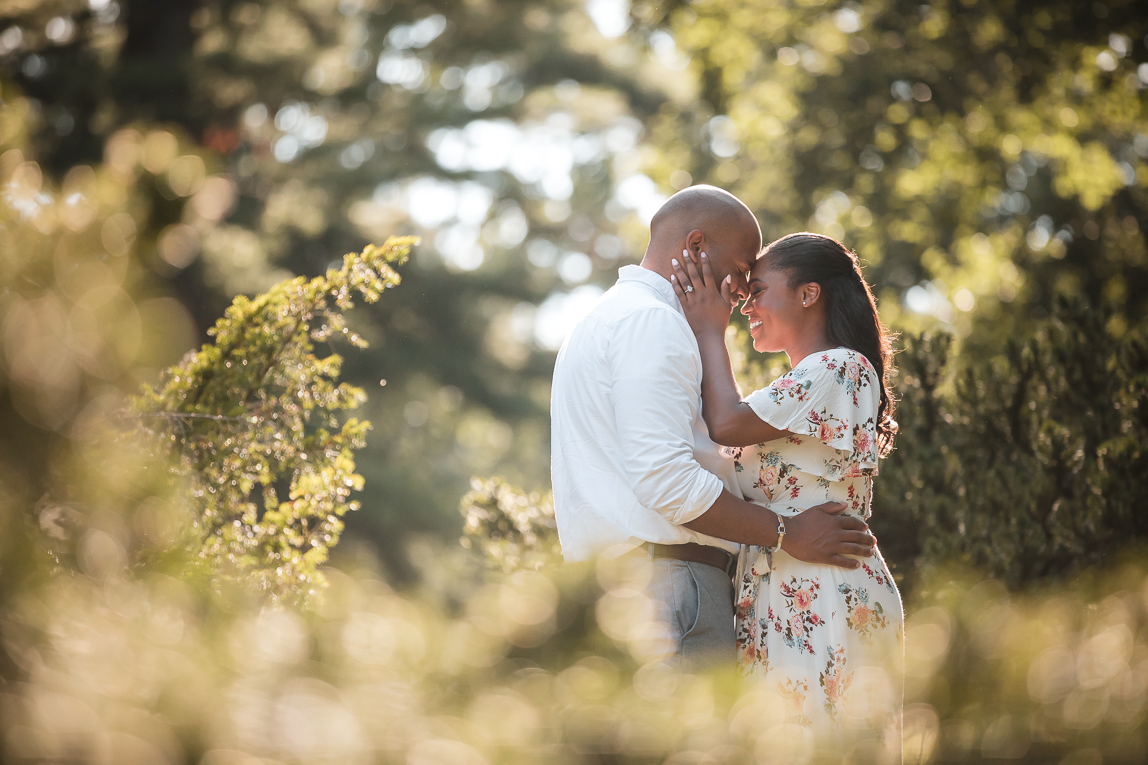 Romantic moment Yale University engagement session by Jamerlyn Brown Photography