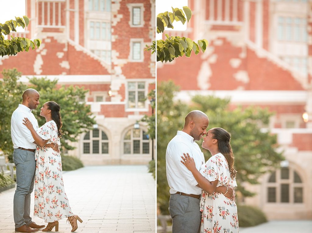 Engaged couple at Yale University by Jamerlyn Brown Photography
