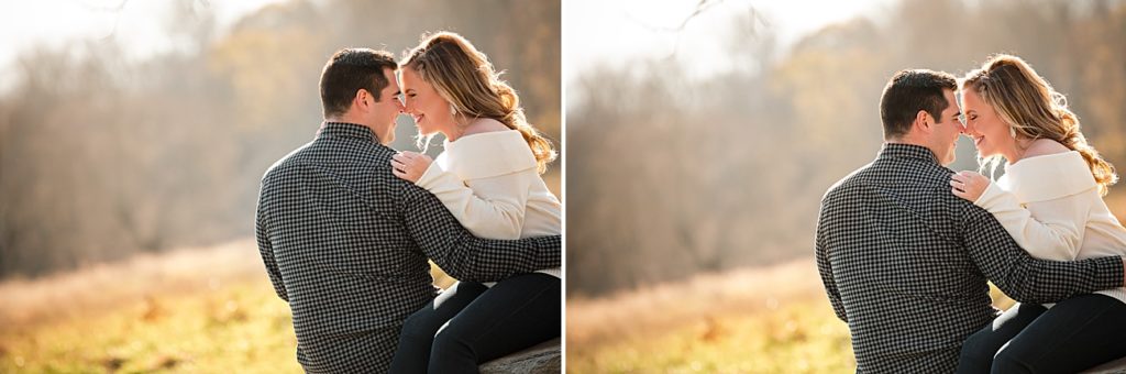 Beautiful engagement session by Jamerlyn Brown Photography at Waveny Park